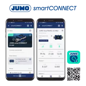 JUMO smartCONNECT - Bluetooth uygulaması aracılığıyla JUMO cihazlarına mobil erişim