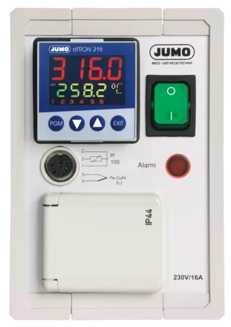 JUMO LR 316 - Controlador de laboratorio en carcasa de sobremesa