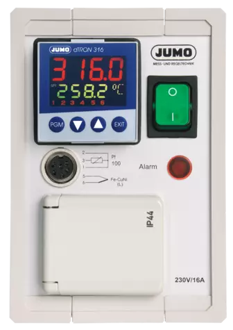 JUMO LR-316 - Laboratoryjny regulator temperatury PID w obudowie