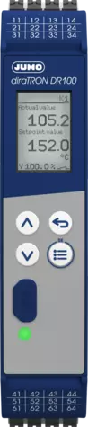 JUMO diraTRON DR100 - Multifunctional controller for DIN-rail mounting