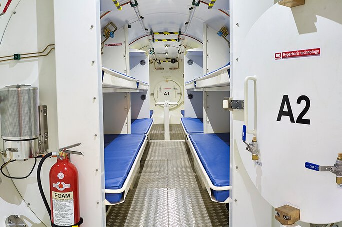 Hyperbaric chamber for tunnel boring machines © IHC Hytech B.V.