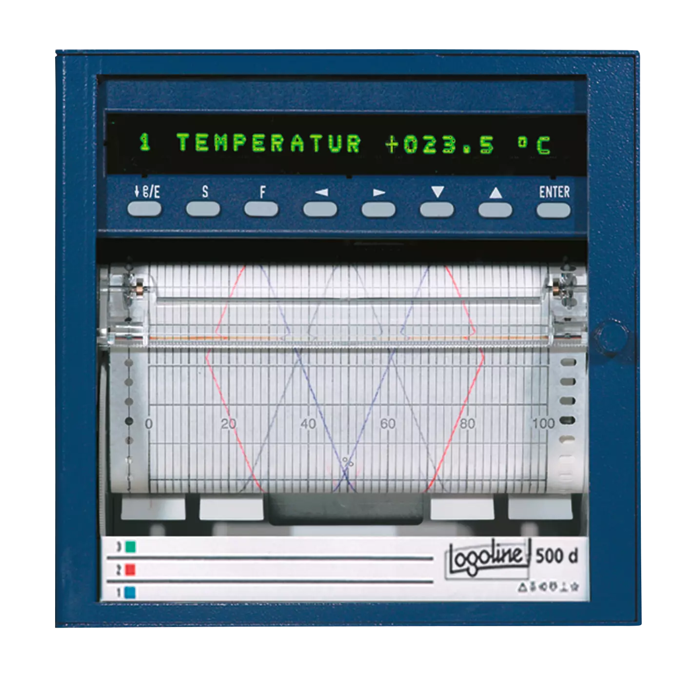 JUMO Logoline 500d - Linienschreiber mit Textdruck - 706021