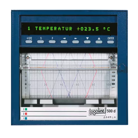 JUMO Logoline 500d - Linienschreiber mit Textdruck