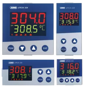 JUMO dTRON 304/308/316 - Controlador compacto con función de programa.