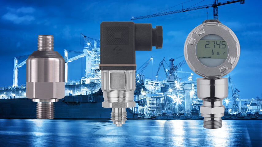 Pressure transmitters for marine applications