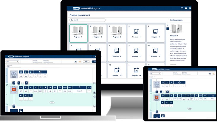 JUMO smartWARE software for PLC