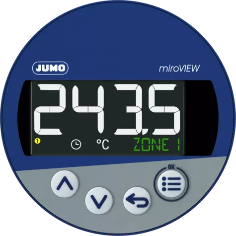 JUMO miroVIEW - Smart digital indicator with limit value monitoring function for panel mounting