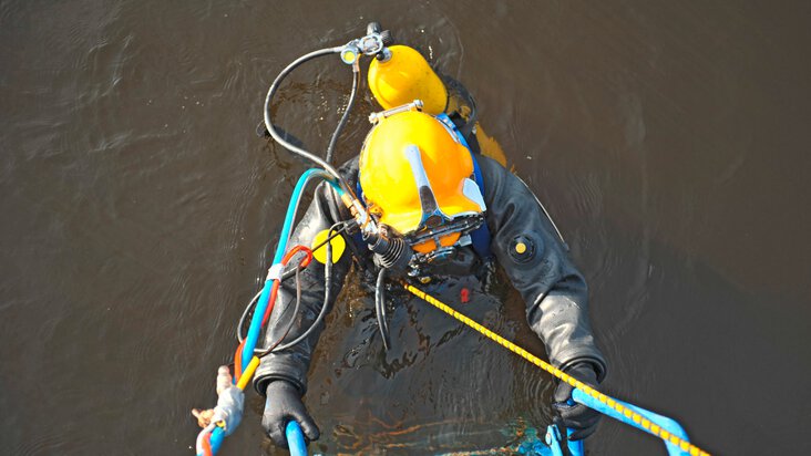 Industriële duiker / beroepsduiker