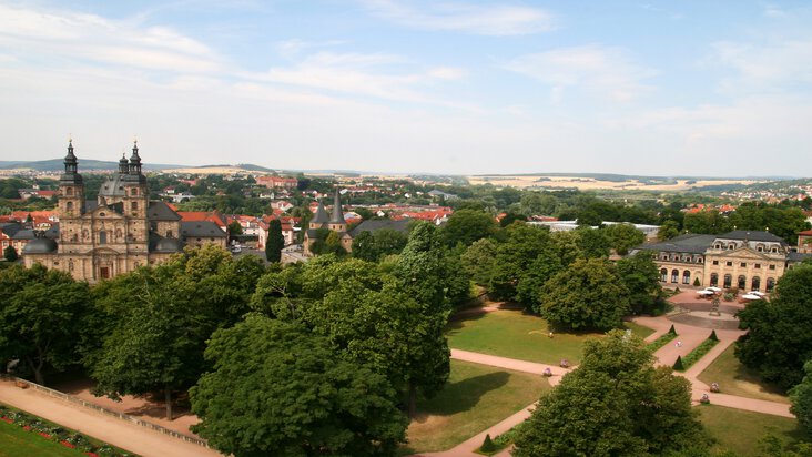 Aerial photo Fulda Old Town