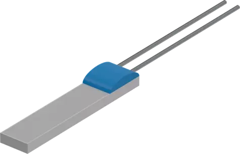 Platinum-chip temperature sensors PCW-S-PtNi - with connection wires according to DIN EN IEC 60751