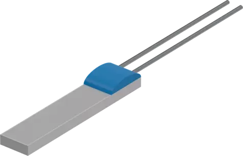 Sensores de temperatura de chip de platino PCW-S-PtNi - con cables de conexión según DIN EN IEC 60751