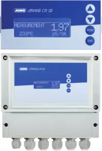 JUMO dTRANS CR 02 - Transmisores y controladores multicanal compactos de conductividad