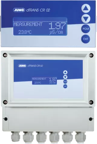 JUMO dTRANS CR 02 - Convertisseur de mesure et régulateur compacts pour la conductivité