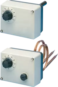 Surface-mounted double thermostat