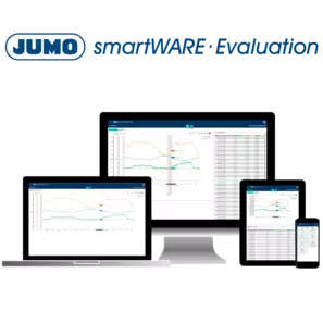 JUMO smartWARE Evaluation - Software per la valutazione e la visualizzazione dei dati di misura registrati da JUMO variTRON