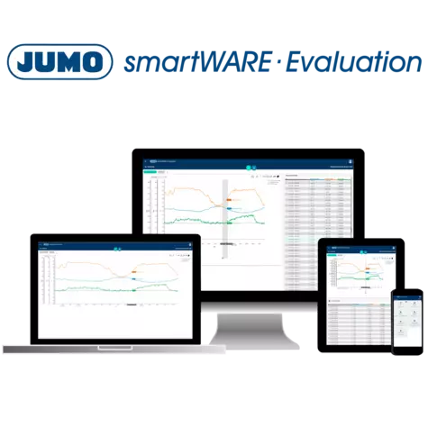 JUMO smartWARE Evaluation - Software per la valutazione e la visualizzazione dei dati di misura registrati da JUMO variTRON