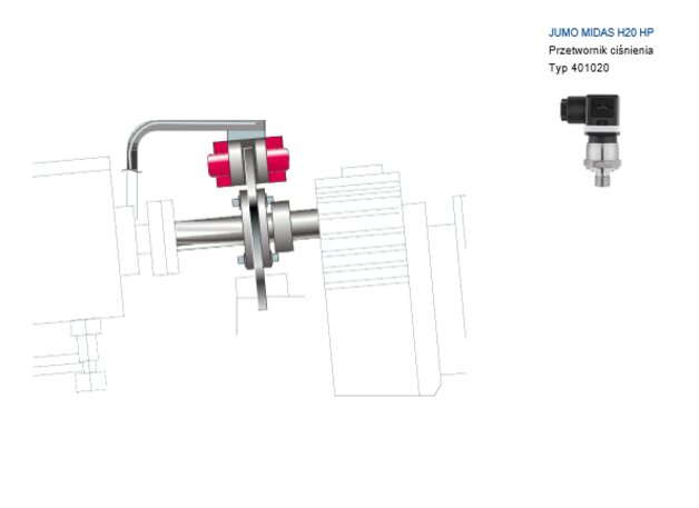 Pressure transmitter for the brake system