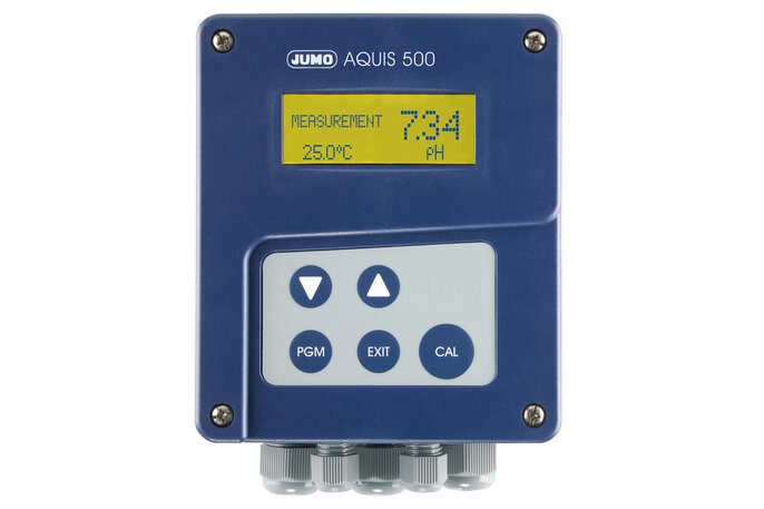 Transmitter/regulator for pH, redox and ammonia values JUMO AQUIS 500 pH (202560)