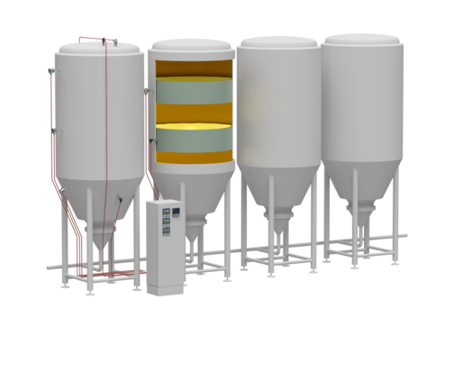 Tanque de fermentación y almacenamiento