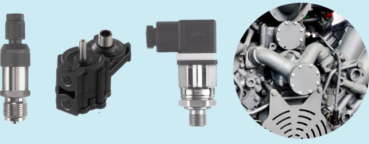 Pressure transmitters for gas engine control systems