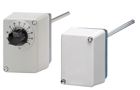 Thermostat à tige rigide JUMO avec microrupteur - Série STMA