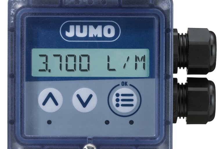 Immersion magnetic-inductive flow meter with display JUMO flowTRANS MAG I02 (406011)