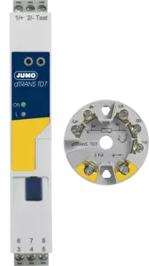 JUMO dTRANS T07 - Convertisseur de température, deux canaux, avec HART®/Ex/SIL