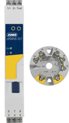 JUMO dTRANS T07 - Двухканальный преобразователь температуры с HART®/ATEX/SIL