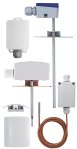 Sondas de temperatura RTD - para interiores, paredes y exteriores