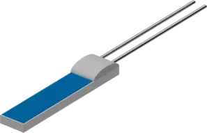 Eléments sensibles en platine sous forme de puce (chip) PCW-H-Pd - avec fils de raccordement suivant DIN EN IEC 60751