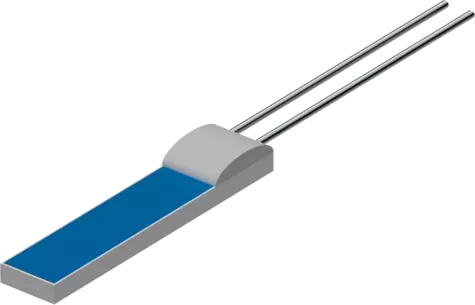 Platinum-chip temperature sensors PCW-H-Pd - with connection wires according to DIN EN IEC 60751