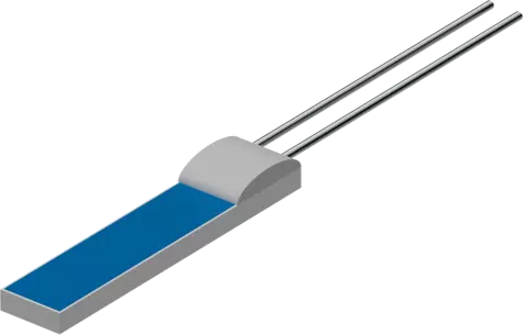 Eléments sensibles en platine sous forme de puce (chip) PCW-H-Pd - avec fils de raccordement suivant DIN EN IEC 60751