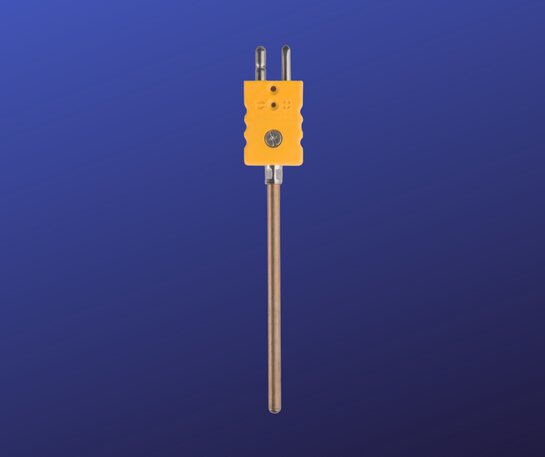 Sheathed thermocouple with connector