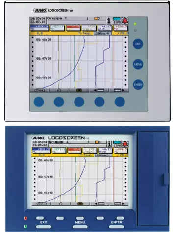 JUMO LOGOSCREEN es - 无纸记录仪（符合 FDA）