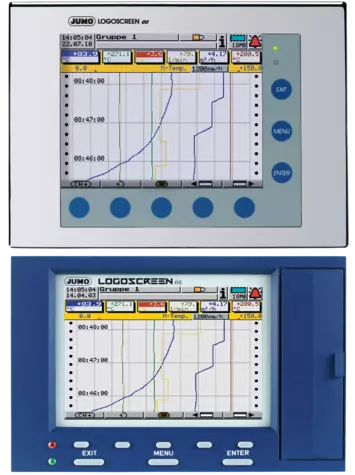 JUMO LOGOSCREEN es - Paperless Recorder for secure acquisition of FDA-compliant measurement data