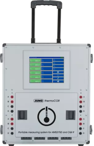 JUMO thermoCOR - Портативная измерительная система для тестов SAT и TUS в соответствии с AMS2750 и CQI-9.