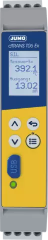JUMO dTRANS T06 Ex - Multifunktions-Vierdrahtmessumformer im Tragschienengehäuse mit SIL- und Ex-Zulassung