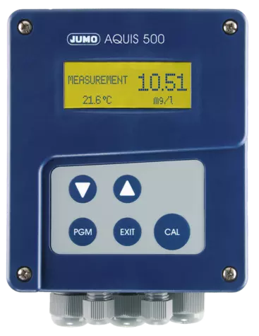 JUMO AQUIS 500 RS - Zobrazovací přístroj a regulátor pro digitální senzory