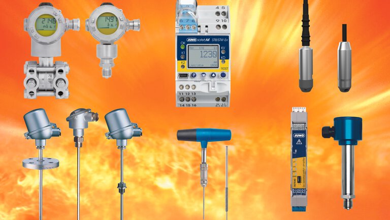 measuring sensors for explosive areas