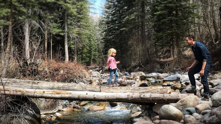 Equilibrio tra padre e figlio