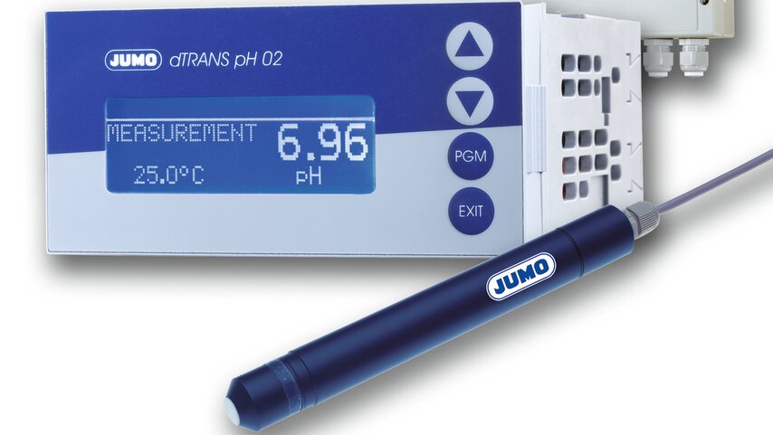 Compact multichannel transmitter and controller JUMO dTRANS pH 02