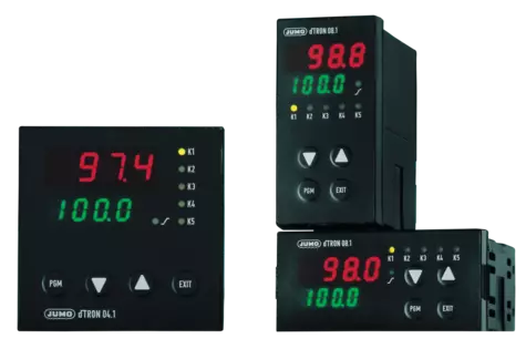 JUMO dTRON 04.1/08.1 - Compact microprocessor controller