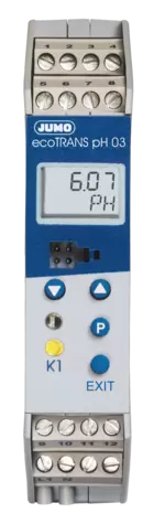 JUMO ecoTRANS pH 03 - Датчик / Регулятор pH i редокс /ОВП на DIN-рейку