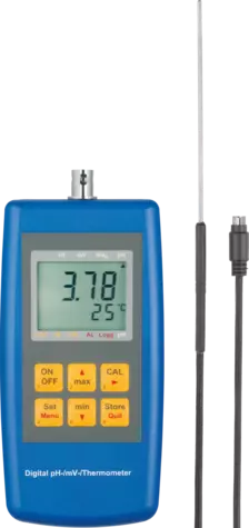 Portable digital measuring device - For pH, redox, and conductivity