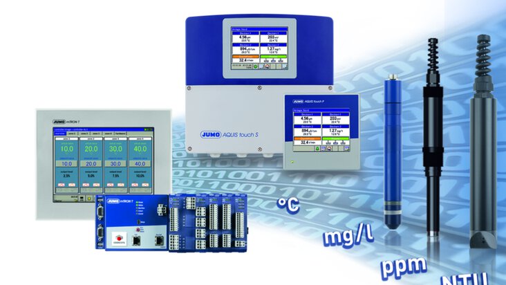 JUMO AQUIS touch liquid analyser and PID controller 