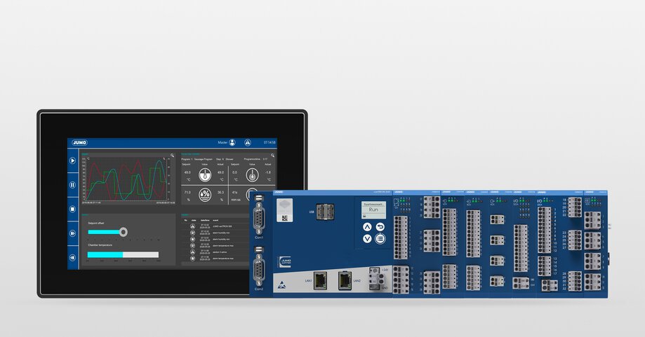 automation system with PLC controller JUMO variTRON 500