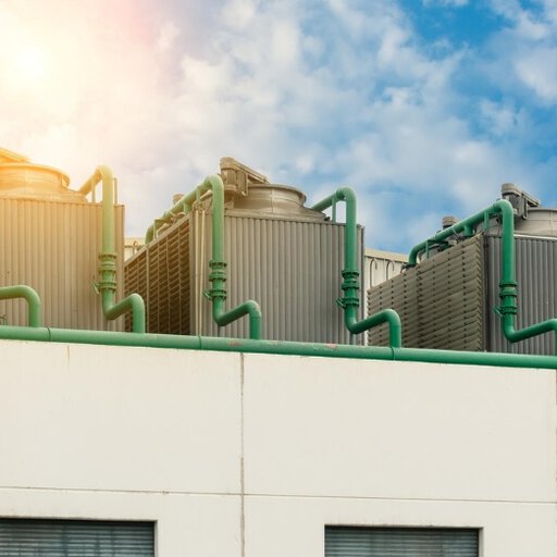 Industrial Cooling Towers on building