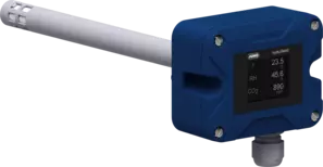 JUMO hydroTRANS S30 - Trasmettitore di temperatura e umidità con modulo opzionale CO2 in versione canalina