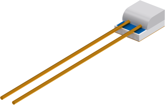 Platinum temperature sensor PCWRB-L-AuNi for fast response times