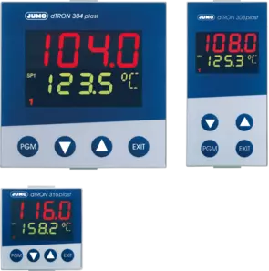 JUMO dTRON 304/308/316 plast - Kompakt controller til plastindustrien